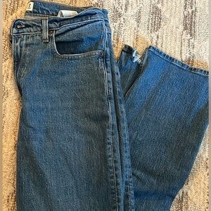 Abercrombie & Fitch 90s Relaxed Jean Light Blue High Rise